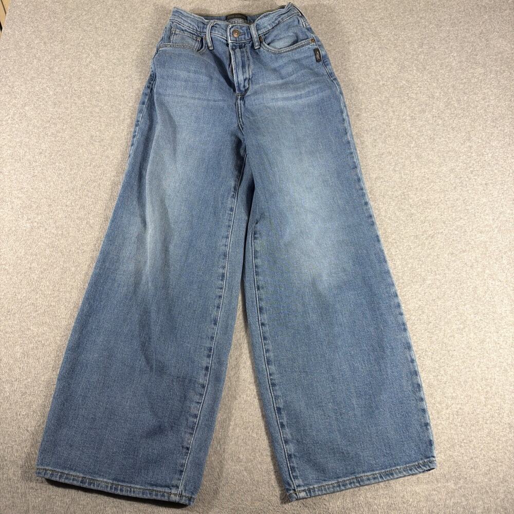 Silver Wide Leg Retro 1990’s Jeans, 29/28